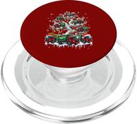 Santa Reindeer Garbage Trucks On Tree Xmas Lights Flowers PopSockets PopGrip for MagSafe