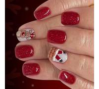 Santa Reindeer Sequins 24PCS Comfortable ABS Holiday Party Fake Easy Application Santa Art Christmas for Women