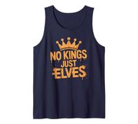 Santa Resist NO Kings JUST Elves Christmas Welfare Activism Tank Top