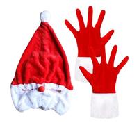 Santa Riding Gear - Christmas Gloves Custom Cartoon Helmet Cap, Plush Helmet Decoration for Men and Women | Funny Motorcycle Helmet Cover with