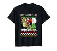 Santa Riding Seahorse Reindeer Xmas Sweater Animal Lover T-Shirt
