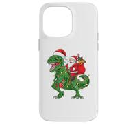 Santa Riding T Rex Dinosaur Case for iPhone 14 Pro Max