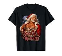 Santa Romance Reader He Knows What You've Been Reading T-Shirt