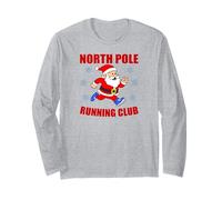 Santa Runner North Pole Christmas Running Long Sleeve T-Shirt