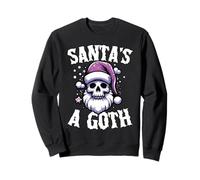 Santa’s A Goth Funny Pastel Goth Christmas Sweatshirt