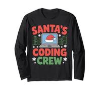 Santa’s Coding Crew Holiday Tech Laptop Long Sleeve T-Shirt