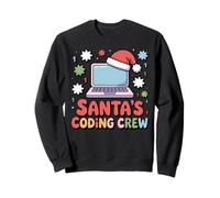 Santa’s Coding Crew Holiday Tech Laptop Sweatshirt