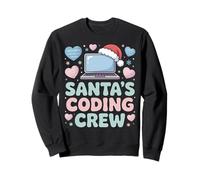 Santa’s Coding Crew Holiday Tech Laptop Sweatshirt