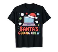 Santa’s Coding Crew Holiday Tech Laptop T-Shirt