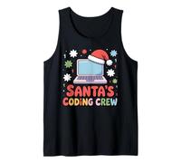 Santa’s Coding Crew Holiday Tech Laptop Tank Top