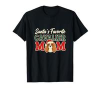Santa’s Favorite Cavalier Mom Cavalier King Charles Spaniel T-Shirt