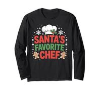 Santa’s Favorite Chef Christmas Kitchen Long Sleeve T-Shirt