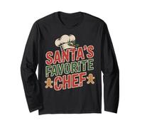 Santa’s Favorite Chef Christmas Kitchen Long Sleeve T-Shirt