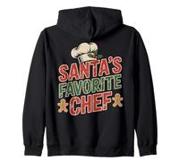 Santa’s Favorite Chef Christmas Kitchen Zip Hoodie