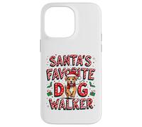 Santa’s Favorite Dog Walker Candy Cane Lettering Christmas Case for iPhone 14 Pro Max