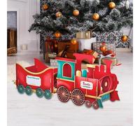 Santa‘s Gift Train,Christmas Presents Trains,Deliver Holiday Cheer in Style,Whimsical Gingerbread-Style for Hold Candy,Holiday Party Centerpieces Boxes,Train Box,Family Decor (B) B -