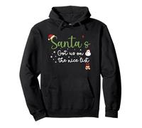 Santa’s Got Us on the List Christmas Baby Announcement 2026 Pullover Hoodie