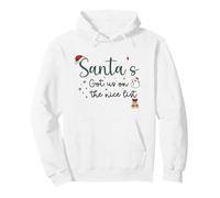 Santa’s Got Us on the List Christmas Baby Announcement 2026 Pullover Hoodie
