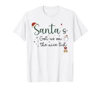 Santa’s Got Us on The List Christmas Baby Announcement 2026 T-Shirt