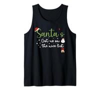 Santa’s Got Us on The List Christmas Baby Announcement 2026 Tank Top