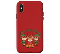 Santa’s Little Helpers Christmas Elves Corgi Dog Holiday Case for iPhone X/XS