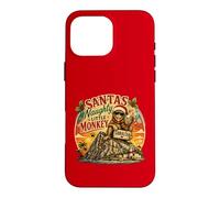 Santa’s Naughty Little Monkey Gibraltar Christmas Design Case for iPhone 16 Pro Max