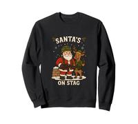 Santa’s on Stag | Funny British Army Christmas Design Sweatshirt