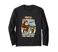 Santa’s Ready for Take-Off RAF Christmas Design Long Sleeve T-Shirt