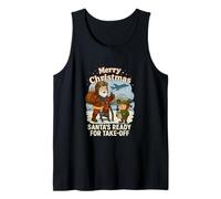 Santa’s Ready for Take-Off RAF Christmas Design Tank Top