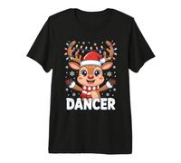 Santa’s Reindeer Ballet Dancer Xmas Christmas Group Costume Premium T-Shirt