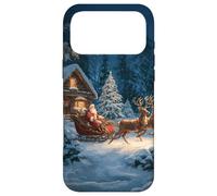 Santa’s Sleigh Christmas Cabin Winter Night Holiday Design Case for iPhone 17 Pro Max