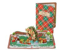 Santa’s Wreath of Joy 3D Pop Up Christmas Card