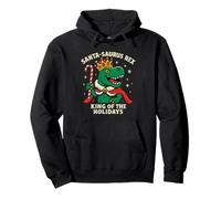 Santa Saurus King of the Holidays Funny Xmas Christmas Pullover Hoodie