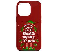 Santa Saw My Browser History. It’s Over Xmas Elf Pajama Case for iPhone 13 Pro