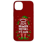 Santa Saw My Browser History. It’s Over Xmas Elf Pajama Case for iPhone 14 Plus