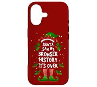 Santa Saw My Browser History. It’s Over Xmas Elf Pajama Case for iPhone 17
