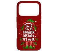 Santa Saw My Browser History. It’s Over Xmas Elf Pajama Case for iPhone 17 Pro