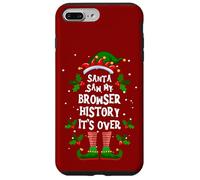 Santa Saw My Browser History. It’s Over Xmas Elf Pajama Case for iPhone 7 Plus/8 Plus