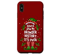 Santa Saw My Browser History. It’s Over Xmas Elf Pajama Case for iPhone XS Max