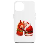 Santa Sharing Secrets With Horse Case for iPhone 13