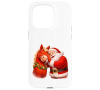 Santa Sharing Secrets With Horse Case for iPhone 15 Pro