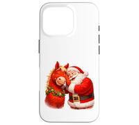 Santa Sharing Secrets With Horse Case for iPhone 16 Pro