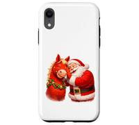 Santa Sharing Secrets With Horse Case for iPhone XR