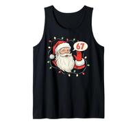 Santa Shouting Six Seven Funny Holiday Meme Tank Top