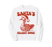 Santa Silliest Goose Christmas Honk Silly Gooses Xmas Animal Sweatshirt