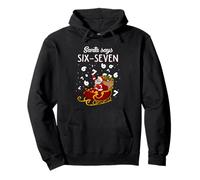 Santa Six Seven 6-7 Gen Alpha Men Women Kids Funny Christmas Pullover Hoodie