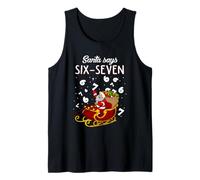 Santa Six Seven 6-7 Gen Alpha Men Women Kids Funny Christmas Tank Top