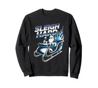 Santa Sleigh Hard Funny Christmas Holiday Humor Sweatshirt