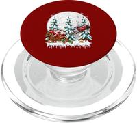 Santa Sleigh Reindeer Police Car Xmas Trees Matching Driver PopSockets PopGrip for MagSafe