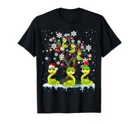 Santa Snakes On Christmas Tree Reindeer ELF Snake Gifts T-Shirt